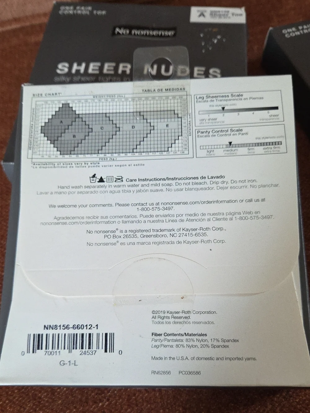 4 Pairs No Nonsense SHEER NUDES Silky Sheer Tights Pantyhose Size A OFF BLACK